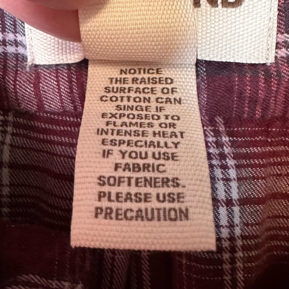 Land’s End Blake Shelton Red/Gray Plaid Button Down Flannel Shirt Size Large - Picture 5 of 10